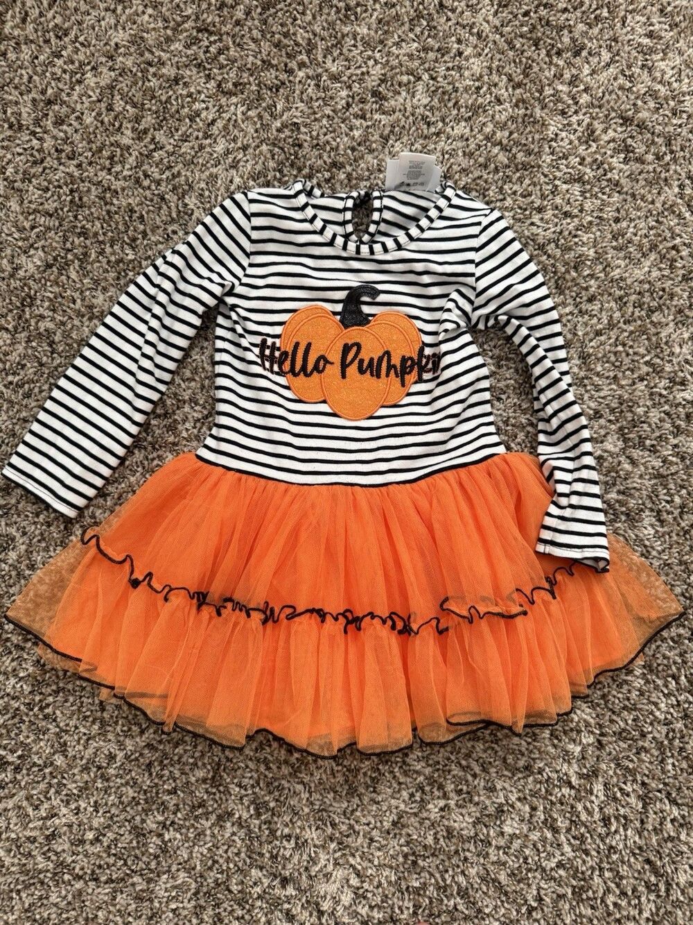 Counting Daisies Toddler 4T Thanksgiving fall Dress & Orange Tutu